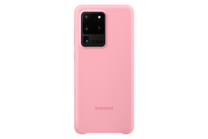 Custodia Silicone Cover Samsung EF-PG988TPEGEU per Galaxy S20 Ultra SM-G988 Rosa