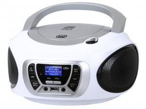 Trevi CMP 510 DAB Stereo Portatile CD Boombox Radio USB AUX-IN Presa Cuffia Bianco