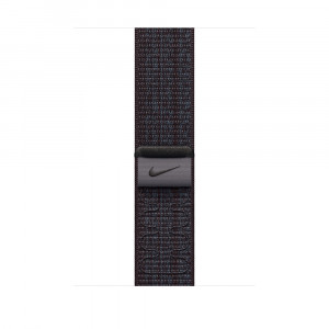 Apple MUJX3ZM/A Cinturino Nike Sport Loop per Apple Watch 45 mm Nylon Nero Blu