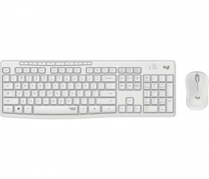 Logitech MK295 Kit Mouse e Tastiera Wireless Tecnologia Silent Touch Bianco