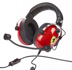 Thrustmaster T.Racing Cuffie Cablato a Padiglione Gaming Stainless Steel Giallo Nero Rosso