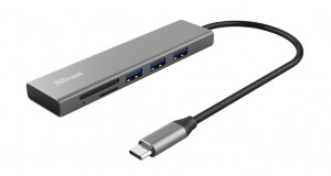 Trust Halyx 24191 Hub USB 3.2 Type-C 104 Mbit/s Alluminio