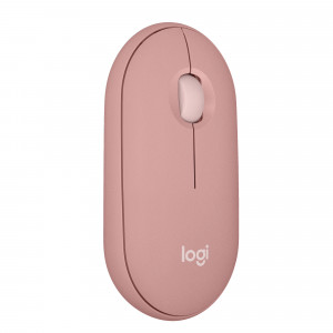Logitech Pebble 2 M350s Mouse Ambidestro RF Senza Fili Bluetooth Ottico 4000 DPI Rosa