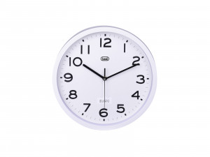Trevi OM 3302 S Orologio da Parete Quartz Clock Rotondo Bianco