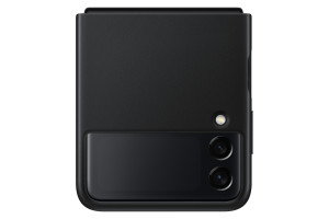 Custodia Leather Cover Samsung EF-VF711LBEGWW per Galaxy Z Flip 3 2021 SM-F711 Nero
