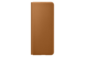 Custodia Leather Flip Cover Samsung EF-FF926LAEGWW per Galaxy Z Fold 3 2021 Camel