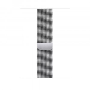 Apple MTJR3ZM/A Cinturino Loop in Maglia Milanese per Apple Watch 45 mm Stainless Steel Argento