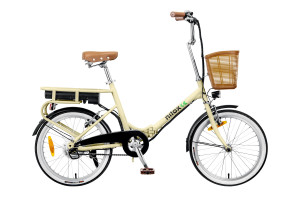 Nilox J1 PLUS Bicicletta Elettrica Bike Pieghevole 18 kg Litio Panna