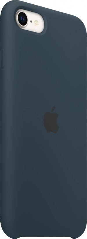 Apple MN6F3ZM/A Custodia Cover in Silicone per Iphone SE A1662 Blu Abisso