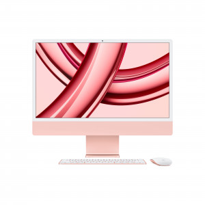 Apple iMac con Retina 24 Pollici Display 4.5K M3 Chip con 8 Core CPU e 10 Core GPU 256GB SSD Rosa