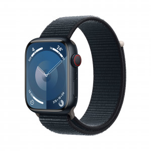 Smartwatch Apple Watch Series 9 GPS + Cellular Cassa 45mm in Alluminio Mezzanotte con Cinturino Sport Loop Mezzanotte