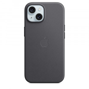 Apple Custodia Cover Case MagSafe in Tessuto Finewoven per Iphone 15 A3090 Nero