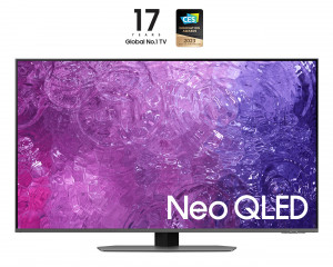 Samsung Series 9 Tv QE43QN90CATXZT Neo Qled 4K Smart TV 43 Pollici Processore Neural Quantum 4K Dolby Atmos E Ots Lite Carbon Silver 2023