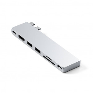Satechi ST-HUCPHSS Pro Hub Slim Adapter Type-C per Apple Macbook Type-C Argento