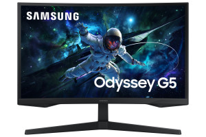 Samsung Odyssey Monitor Gaming G5 - G55C da 27 Pollici QHD Curvo Nero