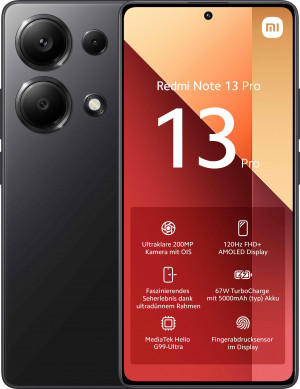 Xiaomi Redmi Note 13 Pro Smartphone SIM Singola Android 13 4G USB Tipo-C 8 GB 256 GB 5000 mAh Nero