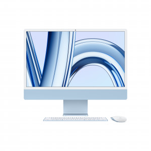 Apple iMac con Retina 24 Pollici Display 4.5K M3 Chip con 8 Core CPU e 8 Core GPU 256GB SSD Blu